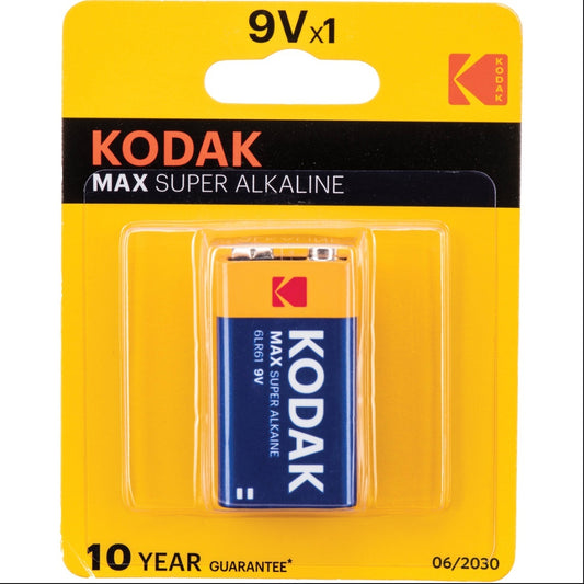 9V Kodak Alkaline Battery