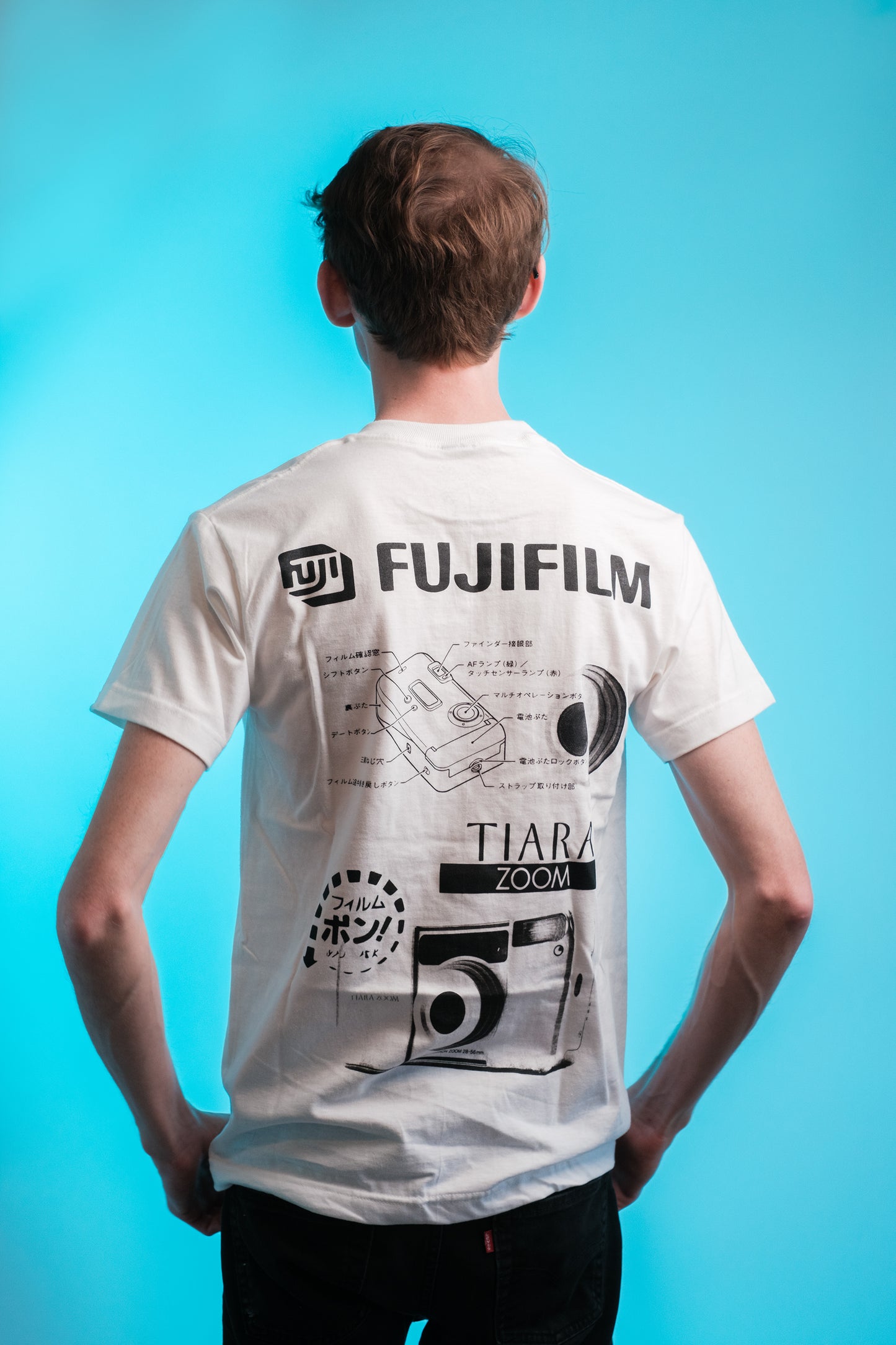 Film Camera Tee - Fujifilm Tiara - White