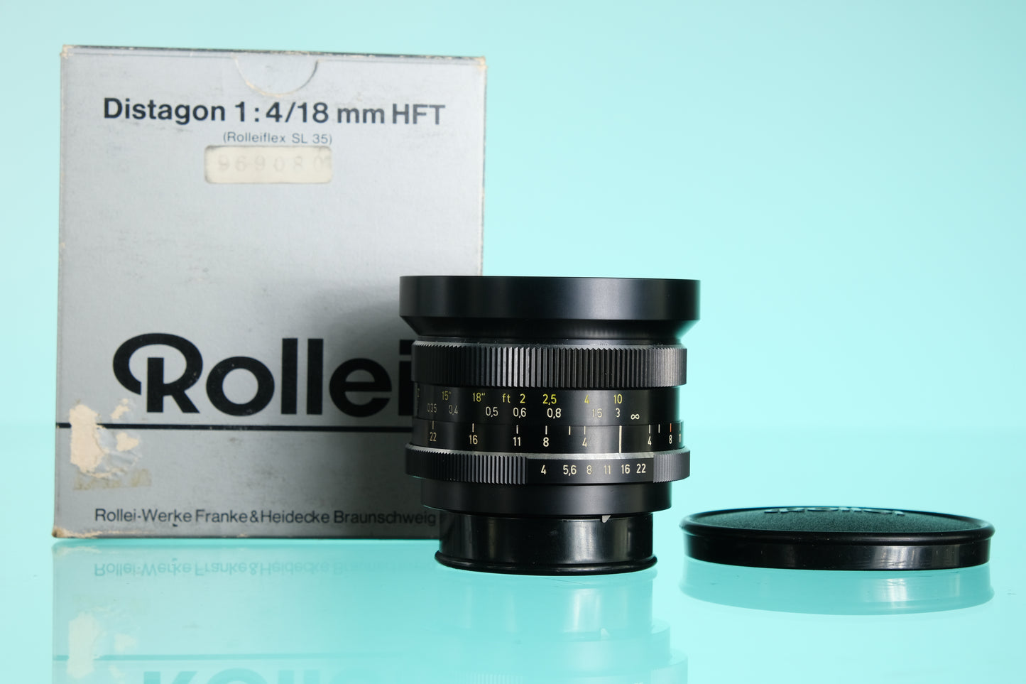 Rollei Zeiss Distagon 18mm f/4.0 HFT QBM Mount Super Wide Angle Lens for QBM Mount BOXED