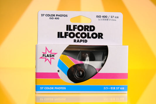 Ilford Ilfocolor Rapid Color C41 35mm Disposable Camera - 27exp