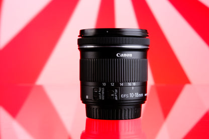 Canon 10-18mm f/4.5-5.6 IS STM Ef-S Wide Angle Zoom Lens