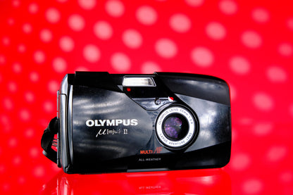 Olympus MJU II Stylus Epic - Black 35mm Point & Shoot Film Camera