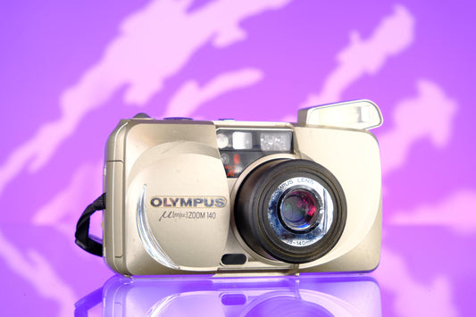 Olympus MJU Zoom 140 All Weather Point and Shoot Tested Working!